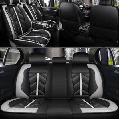 Full Set Waterproof PU Leather Seat Cushion Covers for Toyota 5 Car Seat Covers