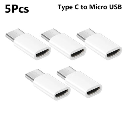 5/10pcs OTG Android Type-c To Micro USB Type C To Usb 3.0 Female Adapter Universal Mobile Phone Data Line Charging Converter