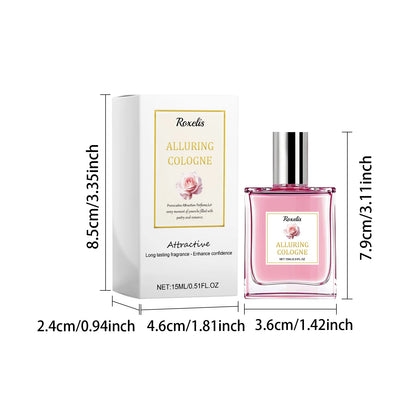 ROXELIS Rose Pheromone Perfume Rose Fresh and Elegant Perfume Date Atmosphere Charm Lasting Fragrance Lady Perfume Spray 0.51 oz