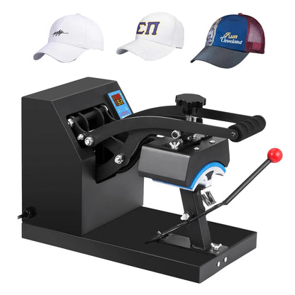 Hat Heat Press Machine 110V Heat Sublimation Press Heat Transfer Hat Press with Digital Timer, Temperature Control