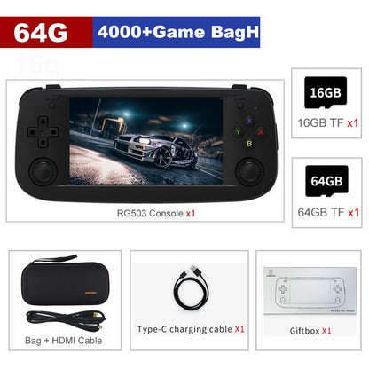 ANBERNIC RG503 RG351P Retro Video Game Console RK3326 Linux System PC Shell PS1 Game Player Portable Pocket HandheldGame Console
