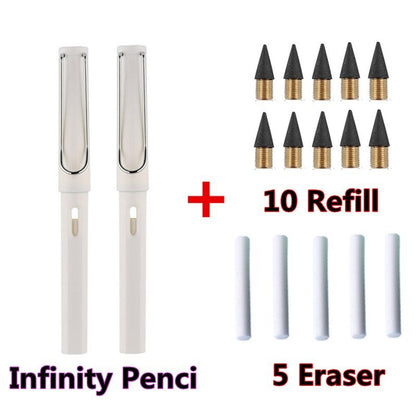 Children's Infinity Pencil Cheap School Supplies Cute Korean Stationery Free Shipping Item HB 0.5mm Mechanical Eternal Pencil