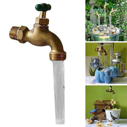 Outdoor Garden Water Fountain Flowing Spout Watering Can Tap Fountain Magic Faucet for Home Garden Lawn Patio Yard Art Decor