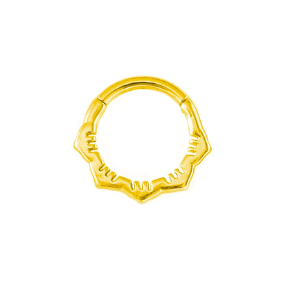 Flowers Nose Ring Septum 100% 316L Surgical Steel Zircon Clicker Daith Piercing Ear Cartilage Helix Hoop Flowers Water Drops