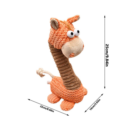 Dog Toy Squeaky Donkey Papa Duck Dog Puppy Chew Toys Making Sound Durable Plush Molar Dog Toy Pet Training For Small Medium Dogs