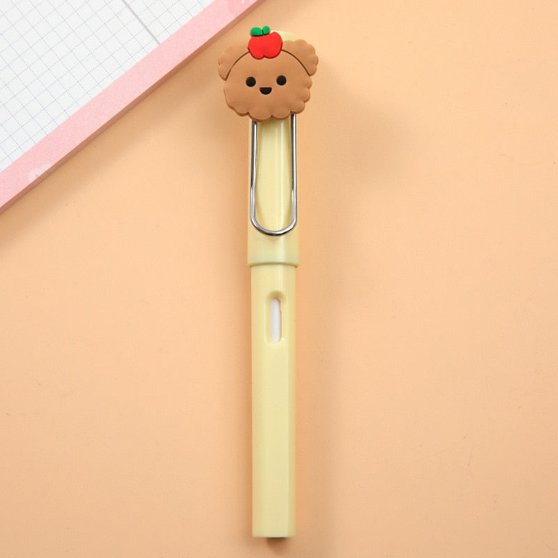 Cartoon Infinity Pencil with Fruits Animal Decoration Eternal Pencil for Kids Cute Stationery Kawaii School Supplies