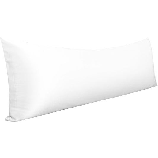 Ntbay Cool and Smooth Satin Long Body Pillowcase with Envelope Closure, Super Soft Body Pillow Cover for Hair and Skin