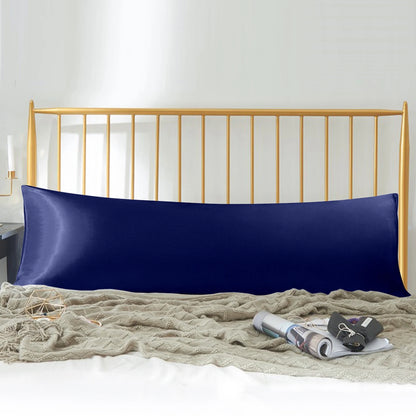 Ntbay Cool and Smooth Satin Long Body Pillowcase with Envelope Closure, Super Soft Body Pillow Cover for Hair and Skin
