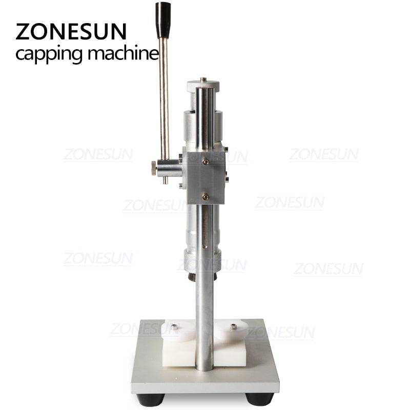 ZONESUN Manual Crimping Machine Perfume Crimper Capper Metal Collar Cap Press Capping Machine Spray Crimper Seals