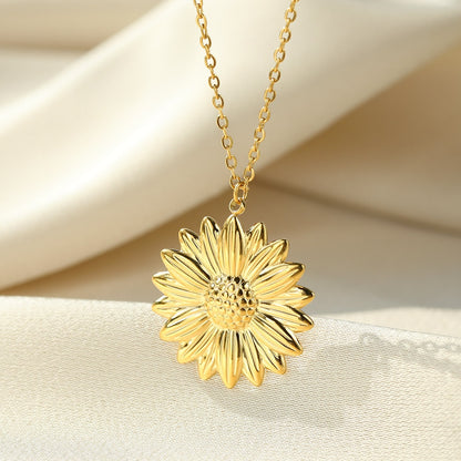 You Are My Sunshine Open Locket Sunflower Pendant Necklace Boho Jewelry Best Friendship Gifts Bff Letter Necklace Collier