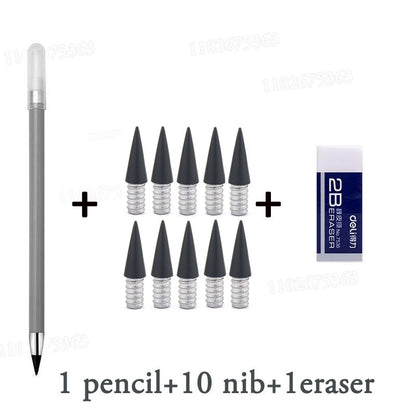 Black Technology Erasable  Infinity Pencil Student Upright No Cutting or Ink Can't Finish Writing Painting Is Not Easily Broken
