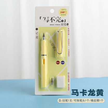 Children's Infinity Pencil Cheap School Supplies Cute Korean Stationery Free Shipping Item HB 0.5mm Mechanical Eternal Pencil