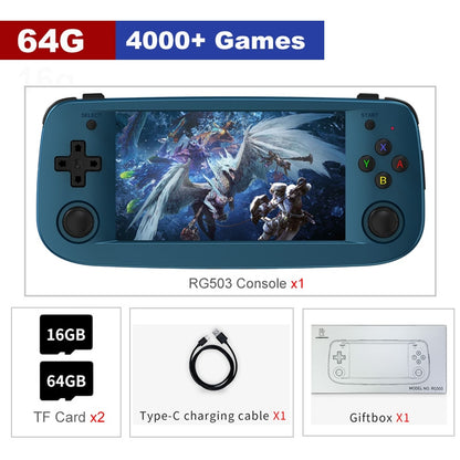 ANBERNIC RG503 RG351P Retro Video Game Console RK3326 Linux System PC Shell PS1 Game Player Portable Pocket HandheldGame Console