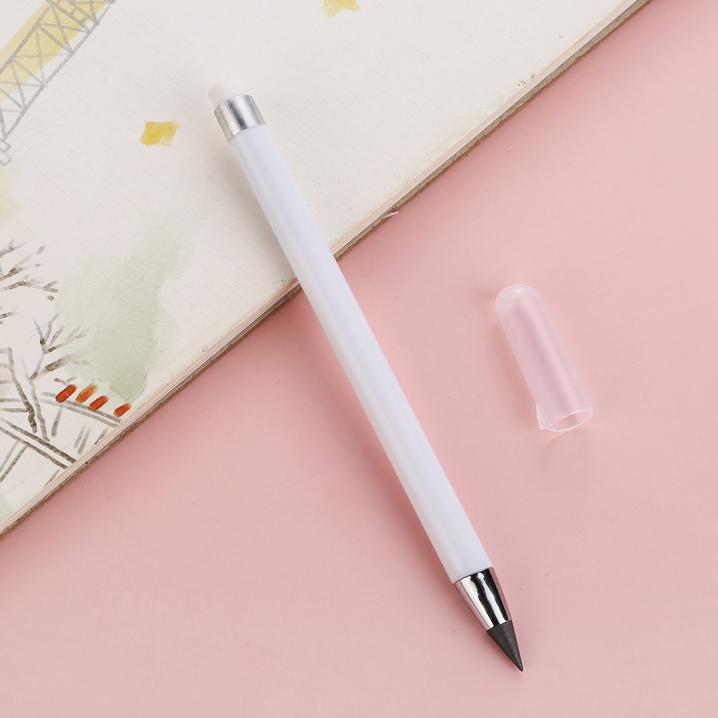 New HB Pen Inkless infinity Pencil Unlimited Writing No Ink Painting Sketch Tool School Office Supplies Gift for Kid Stationery