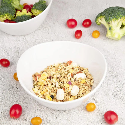 8" Ceramic Deep Soup Bowls & Salad Bowls 42 OZ Large Bowls for Kitchen White Ceramic Serving Bowls for Salads Cereal,Soup