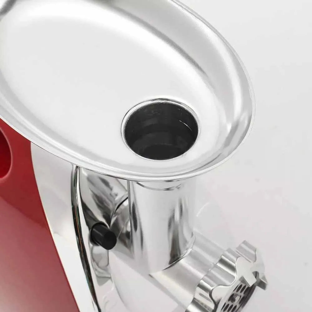 Powerful 2800 Watts Electric Meat Mincer Grinder Sausage Maker Filler Kitchen Mincing Machine Stainless Steel Red