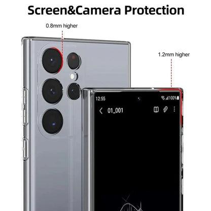 Soft Silicone Clear Phone Case For Samsung S22 S21 S23 Ultra S20FE Galaxy Note 20 Ultra A13 A53 A52 A12 A33 A23 A32 A51 A52S A73