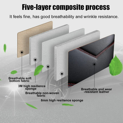 1X Front Car Seat Cover Full Surround  Universal PU Leather Chair Cushion Protector Automobiles Seat Covers Truck SUV Sedan