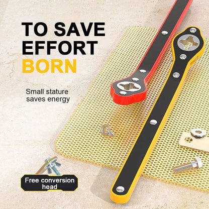 Car Labor Saving Jack Ratchet Wrench Scissor Jack Garage Tire Wheel Lug Wrench Handle Labor Saving Wrench Car Repair Tool