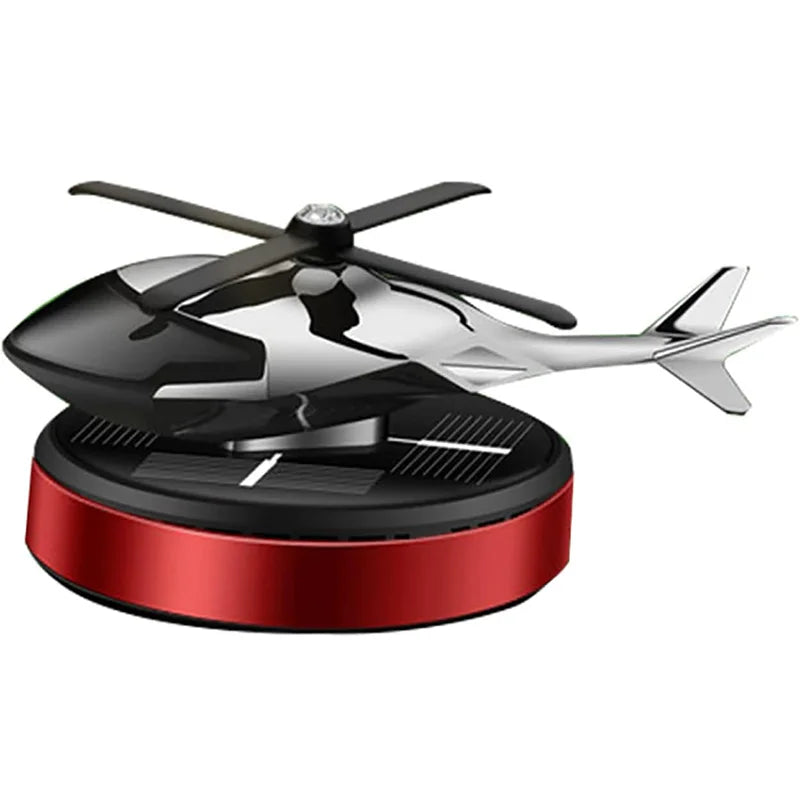 Solar rotating car mounted aircraft fragrance wholesale creative helicopter car mounted fragrance car perfume accessories