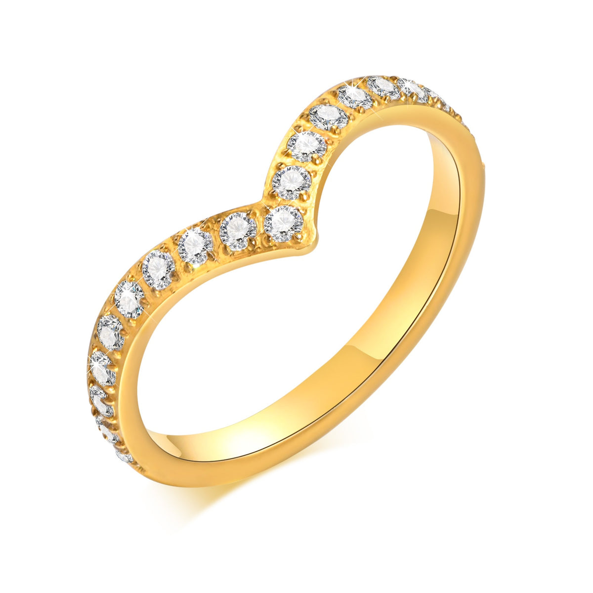 Simple Chevron V Shape Ring For Party 316L Stainless Steel Fashion Jewelry Rings For Women