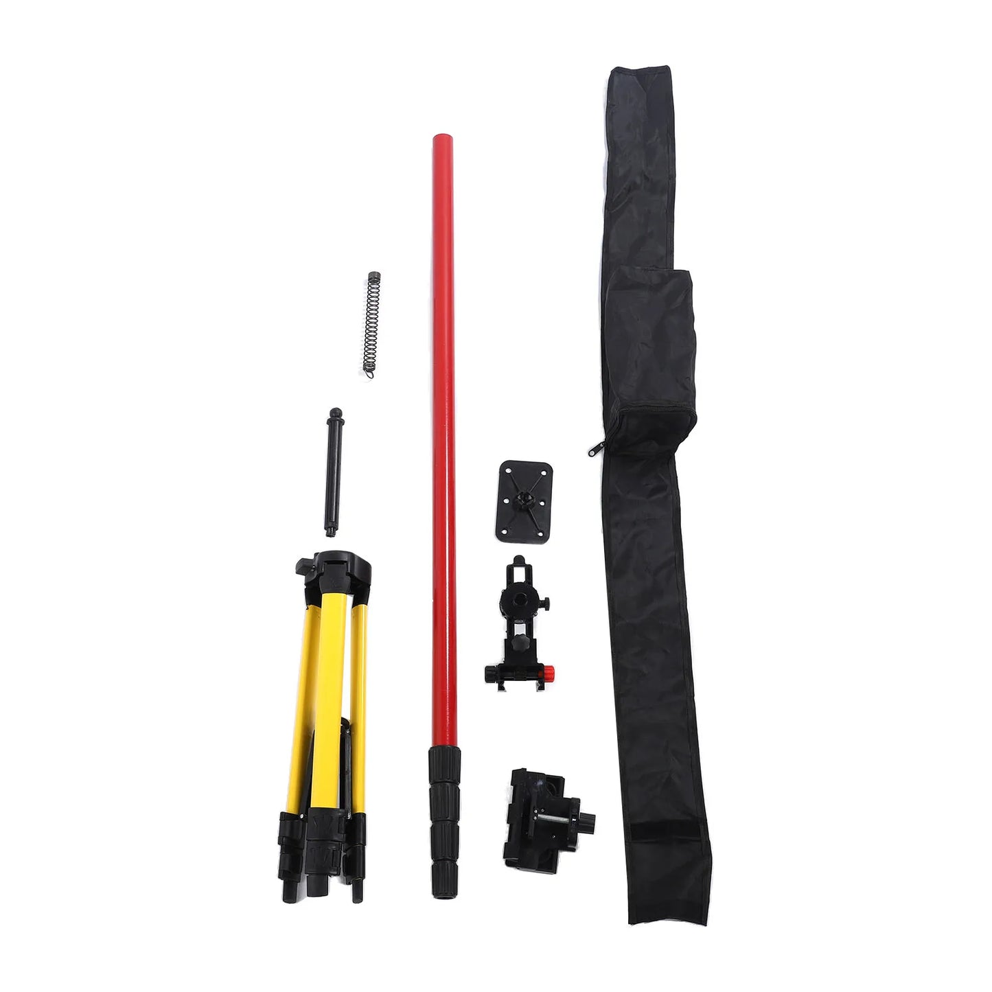 114 to 388mm Level Support Pole Stainless Steel Multifunctional Telescoping Level Support Rod with Adjustable Base 5/8in 1/4in