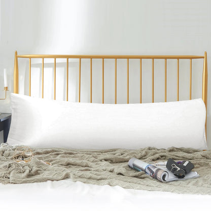 Ntbay Cool and Smooth Satin Long Body Pillowcase with Envelope Closure, Super Soft Body Pillow Cover for Hair and Skin