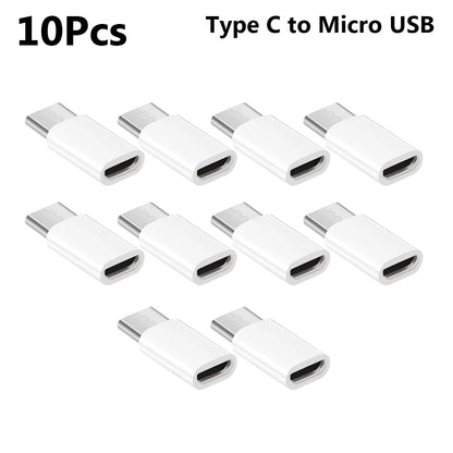 5/10pcs OTG Android Type-c To Micro USB Type C To Usb 3.0 Female Adapter Universal Mobile Phone Data Line Charging Converter