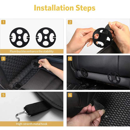 New Car Seat Cushion Memory Foam Front Car Seat Mat Pad Non-Slip Rubber Chair Protector Breathable Cover with Storage Pouch