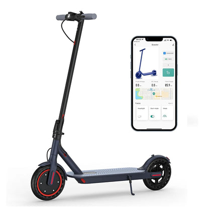 Electric Scooter for Adults, 8.5" Tires, 19Mph Top Speed, 350W Motor, Max 21 Miles Long Range, Folding E-Scooter Dual Braking