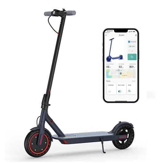 Electric Scooter for Adults, 8.5" Tires, 19Mph Top Speed, 350W Motor, Max 21 Miles Long Range, Folding E-Scooter Dual Braking