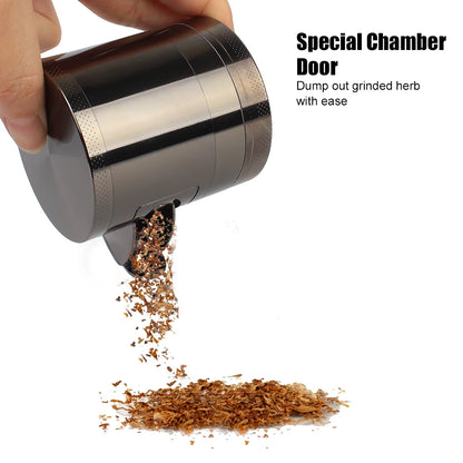 Smoking Herb Cutter 4-layer 63mm Herb Tobacco Grinder Zinc Alloy Manual Hand
