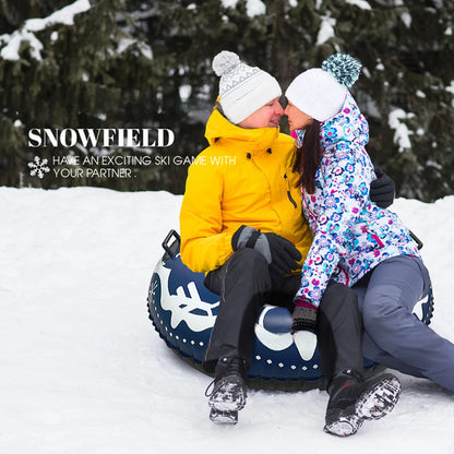 Universal Inflatable Ski RingWaterproof Winter Inflatable Snow Tube PVC Inflatable Skiing Circle Rings Outdoor Sports