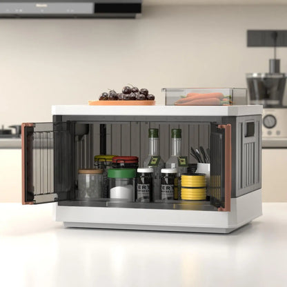 Collapsible Storage Bins, 2-Pack of Large Stackable Wheeled Clothing, Shoe, Bedroom, Office Organizer,  Foldable Containers