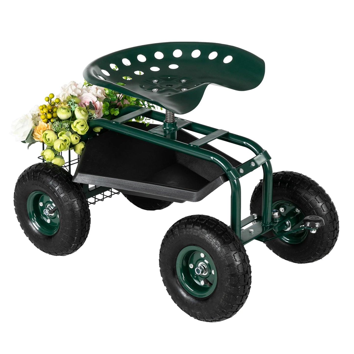 75*45*47cm Iron Short Handle Garden Seat Car