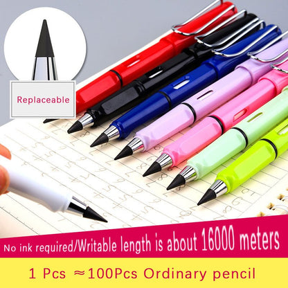 17Pcs/Set Infinity Pencils No Sharpening Eternity Pencils No Ink Kawaii Unlimited Pens Art Supplies School Stationery Nib Eraser