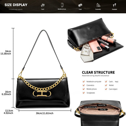 CH Design Sense High Quality Brand Women's Bag Simple Versatile Fashion Senior Sense Ladies Shoulder Bag Letters Printing