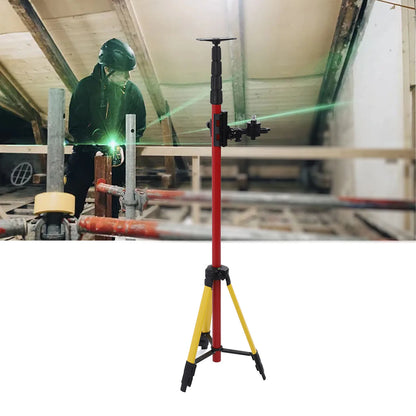 114 to 388mm Level Support Pole Stainless Steel Multifunctional Telescoping Level Support Rod with Adjustable Base 5/8in 1/4in