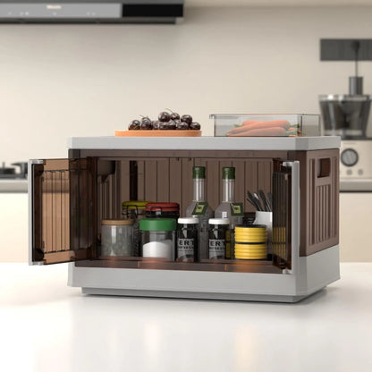 Collapsible Storage Bins, 2-Pack of Large Stackable Wheeled Clothing, Shoe, Bedroom, Office Organizer,  Foldable Containers