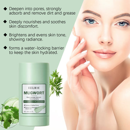 Artemisia Argyi Blackhead Removing And Cleaning Mud Film Purifying Pores Brighten Controlling Oil Moisturize Face Care Products