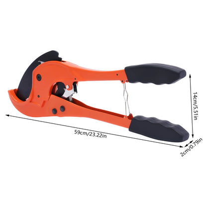 PEX, PVC, PPR Cutter 75mm (2-7/8'') Pipe Cutter, Heavy Ratchet Pipe Cutter with Replaceable Blade for Home DIY, Maintenance, Pro