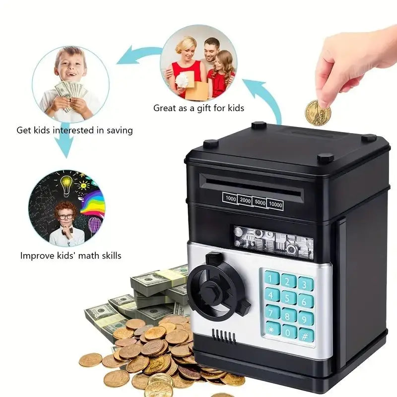 Children's piggy bank toys play house financial toys can access passwords to unlock ATM piggy banks Children's gifts