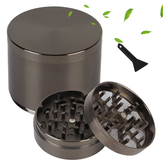 Smoking Herb Cutter 4-layer 63mm Herb Tobacco Grinder Zinc Alloy Manual Hand