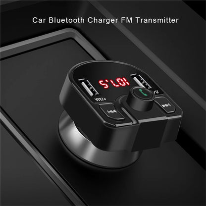 Bluetooth 4.2 Car FM Transmitter Wireless Handsfree Car Radio Modulator MP3 Player 3.1A Dual USB Quick Charger Adapter For Car
