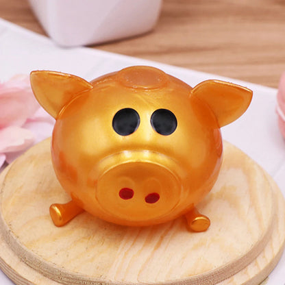 Water Pig Ball Toy Anti Stress Squishy Squeeze Pig Children Gift Kawaii Golden Pig Toy Creative Design for Sdudents Kids