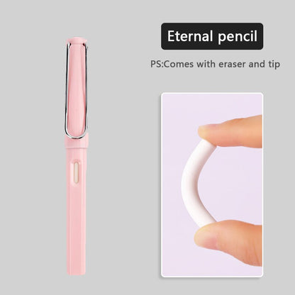 Eternal pencil For Kids Cute Pens Painting Art Office&School Supplies Infinity Pencils Tips Refill Set Stationery