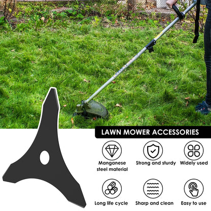 Steel Trimmer Grass Eater Head Carbon Blade Adapter Attachment Brush Cutter Blades for 20mm or 25.4mm for Lawn Mowers