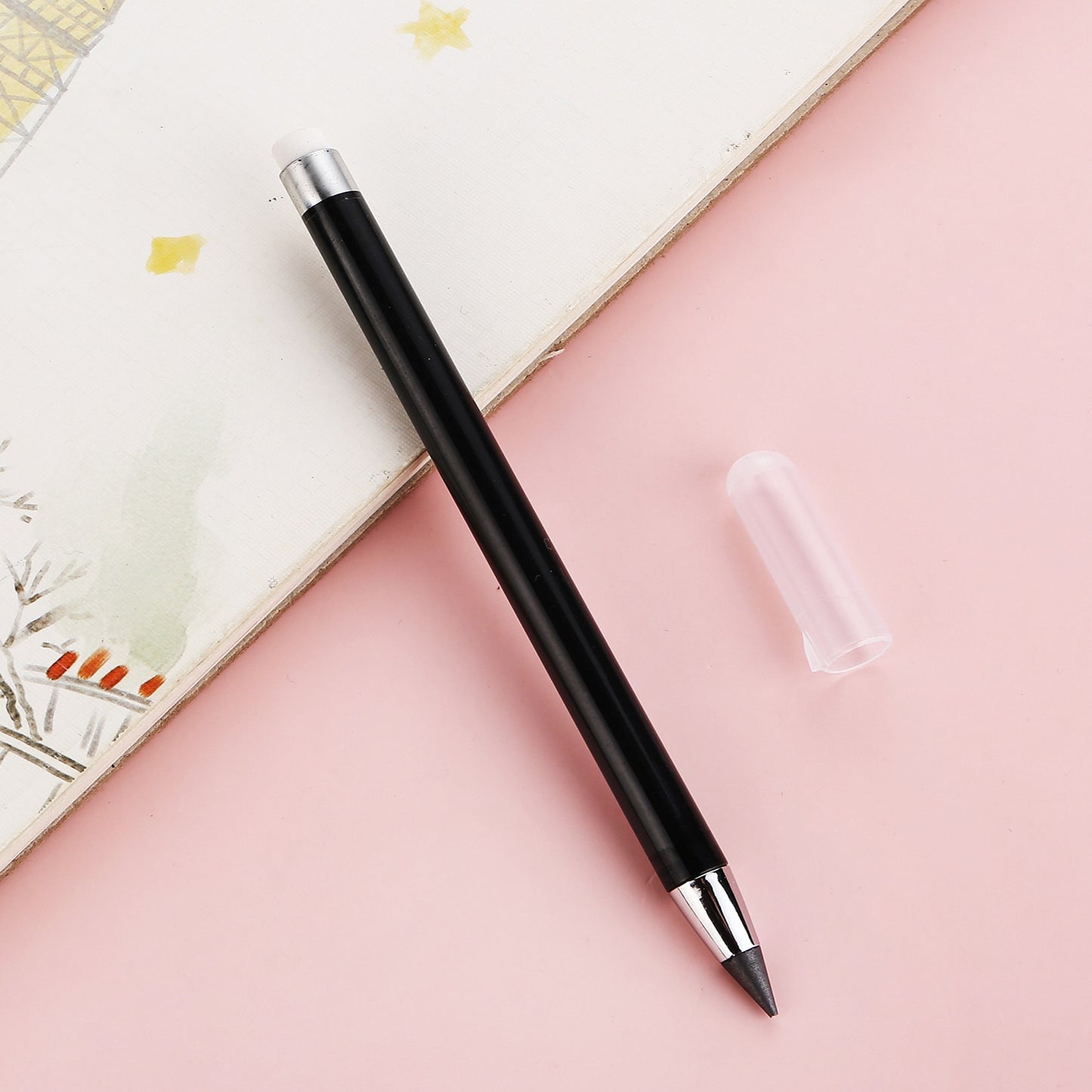 New HB Pen Inkless infinity Pencil Unlimited Writing No Ink Painting Sketch Tool School Office Supplies Gift for Kid Stationery