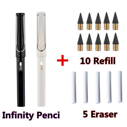 Children's Infinity Pencil Cheap School Supplies Cute Korean Stationery Free Shipping Item HB 0.5mm Mechanical Eternal Pencil