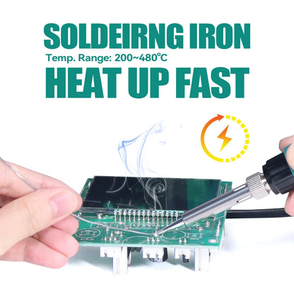 YIHUA 995D+SMD Soldering Station With Pluggable Hot Air Gun Soldering iron BGA Rework Station Phone Repair Welding Station